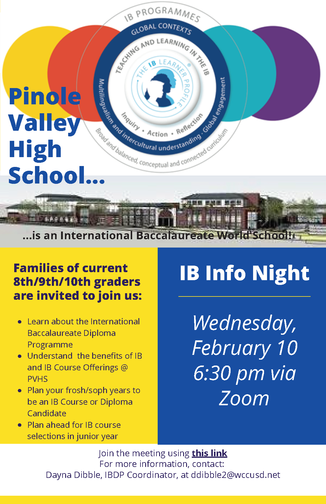 Pinole Valley HS IB English Flyer 